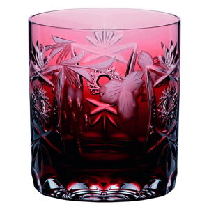 Červený pohár na whisky z krištáľového skla Nachtmann Traube Whisky Tumbler Copper Ruby, 250 ml