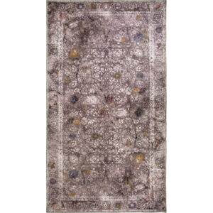 Svetlo hnedý prateľný koberec behúň 200x80 cm - Vitaus