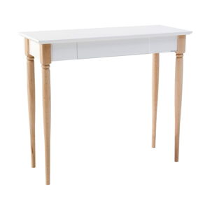 Biely pracovný stôl Ragaba Mamo, šírka 85 cm