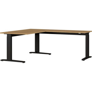 Pracovný stôl s doskou v dubovom dekore 193x160 cm Agenda - Germania