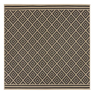 Čierno-béžový vonkajší koberec 200x200 cm Moretti - Flair Rugs