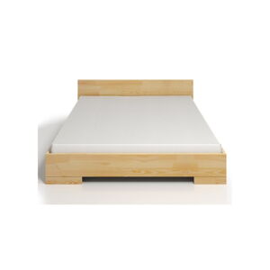 Dvojlôžková posteľ z borovicového dreva s úložným priestorom SKANDICA Spectrum, 200 × 200 cm