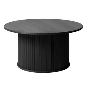 Čierny okrúhly konferenčný stolík ø 90 cm Nola – Unique Furniture