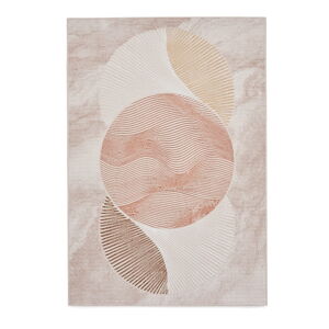 Ružový/krémovobiely koberec 160x230 cm Creation – Think Rugs