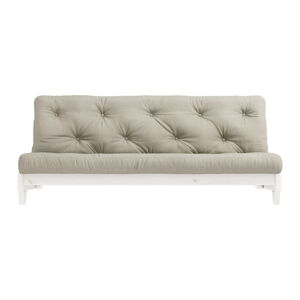 Rozkladacia pohovka s ľanovým poťahom Karup Design Fresh White/Linen