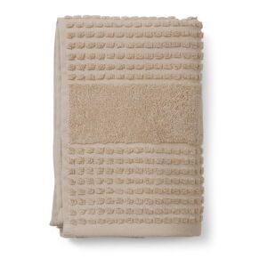 Béžový uterák z bio bavlny 50x100 cm Check - JUNA