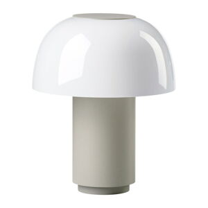 Sivá hliníková LED stolová lampa so stmievačom (výška  22 cm) Harvest – Zone