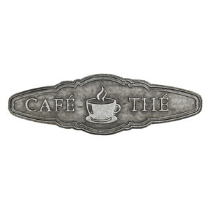 Nástenná kovová ceduľa Antic Line Café ou Thé
