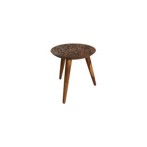 Odkladací stolík z dreva palisandra sheesham Dutchbone, ⌀ 35 cm