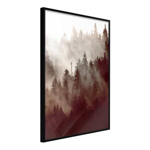 Plagát v ráme Artgeist Forest Fog, 30 x 45 cm
