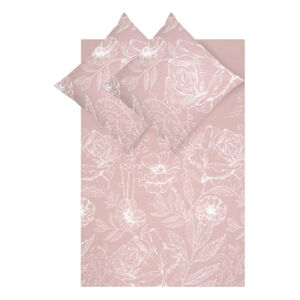 Ružové obliečky z bavlneného perkálu 200x200 cm Keno - Westwing Collection