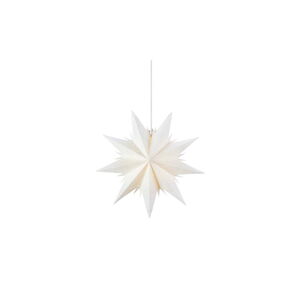 Biela vianočná závesná svetelná dekorácia ø 45 cm Dora – Markslöjd