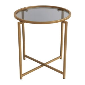 Okrúhly odkladací stolík ø 50 cm Gold - Neostill