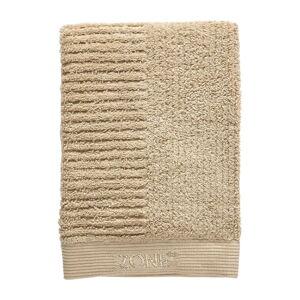 Tmavobéžový bavlnený uterák Zone Classic, 70 x 50 cm