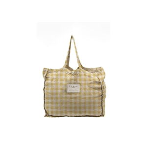 Látková taška Really Nice Things Linen Bag Yellow Vichy