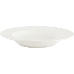 Biely porcelánový hlboký tanier Mikasa Ridget, ø 23 cm
