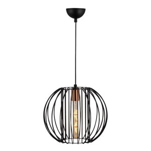 Čierne/v bronzovej farbe závesné svietidlo s kovovým tienidlom ø 33 cm Fellini – Opviq lights