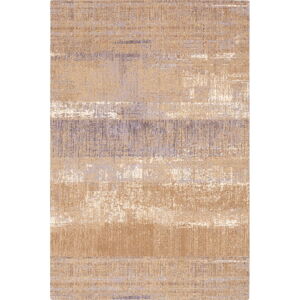Hnedý vlnený koberec 100x180 cm Layers – Agnella