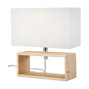 Svetlohnedá stolová lampa s textilným tienidlom (výška  26 cm) Scandi – LAMKUR