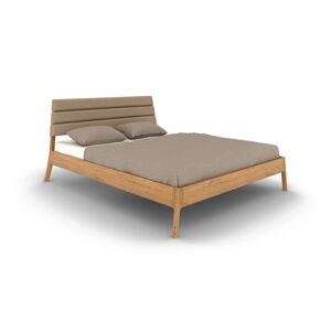 Dvojlôžková posteľ z dubového dreva 200x200 cm v prírodnej farbe Twig – The Beds