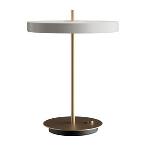 Svetlosivá LED stolová lampa so stmievačom s kovovým tienidlom (výška  41,5 cm) Asteria Table – UMAGE