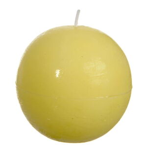 Žltá sviečka J-Line Ball