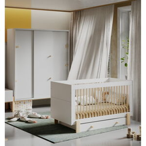 Svetlo šedý šuplík pod detskú posteľ 70x140 cm Cube - Pinio