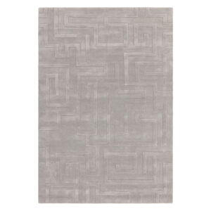 Svetlosivý vlnený koberec 120x170 cm Maze – Asiatic Carpets