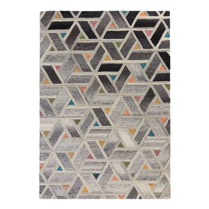 Sivý vlnený koberec Flair Rugs River, 200 x 290 cm