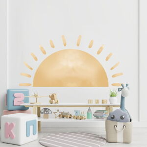 Detská samolepka na stenu 140x60 cm Watercolor Sun - Ambiance