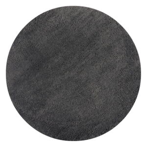 Antracitovosivý okrúhly koberec 133x133 cm – Flair Rugs