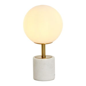 Biela stolová lampa (výška 35 cm) Medina - Light & Living