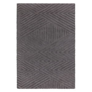 Antracitovosivý vlnený koberec 160x230 cm Hague – Asiatic Carpets