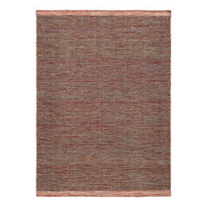 Červený vlnený koberec Universal Kiran Liso, 140 x 200 cm