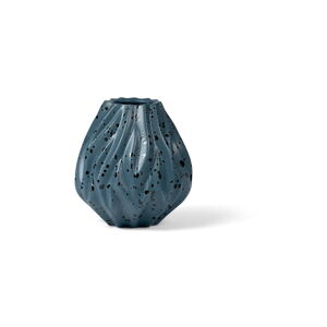 Modrá porcelánová váza Morsø Flame, výška 15 cm