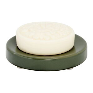 Zelená keramická nádobka na mydlo iDesign Eco Vanity