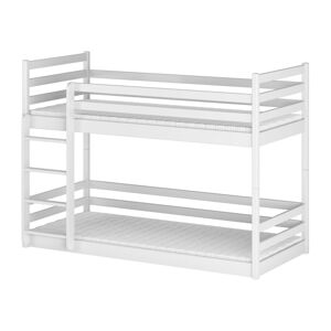 Biela poschodová detská posteľ 80x160 cm Mini - Lano Meble
