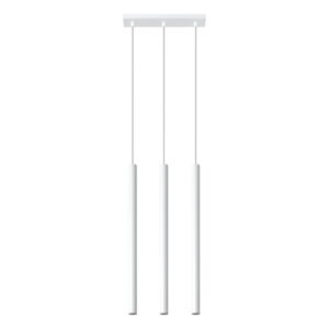 Biele závesné svietidlo Nice Lamps Fideus, dĺžka 30 cm