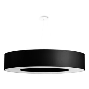 Čierne závesné svietidlo s textilným tienidlom ø 90 cm Galata – Nice Lamps