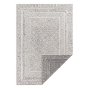 Sivo-biely vonkajší koberec Ragami Berlin, 80 x 150 cm