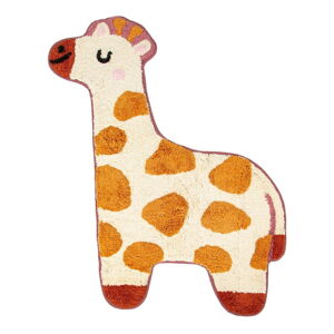 Oranžovo-béžový detský bavlnený koberec Sass & Belle Giraffe, 57x 80 cm