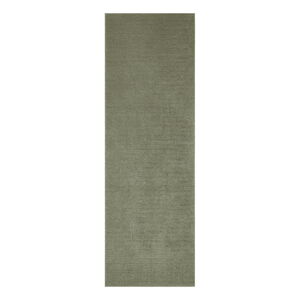 Tmavozelený behúň Mint Rugs Supersoft, 80 x 250 cm