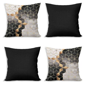 Obliečky na vankúše v sade 4 ks Optic - Minimalist Cushion Covers