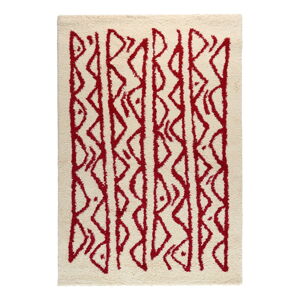 Krémovo-červený koberec Bonami Selection Morra, 160 x 230 cm