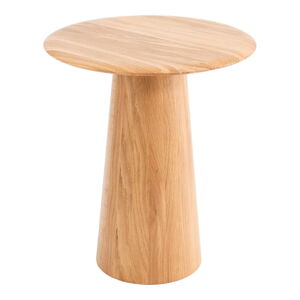 Okrúhly odkladací stolík z dubového dreva ø 40 cm Mushroom – Gazzda