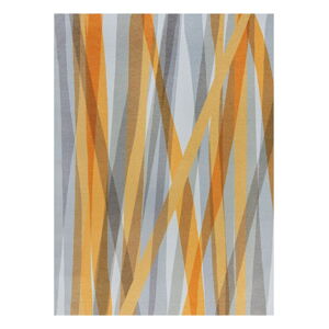 Oranžovo-sivý dvojvrstvový koberec Flair Rugs MATCH Isabella, 120 x 170 cm