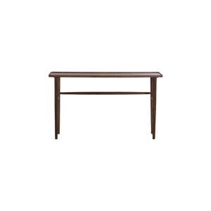 Hnedý konzolový stolík z masívu akácie 30x140 cm Qiano – Light & Living