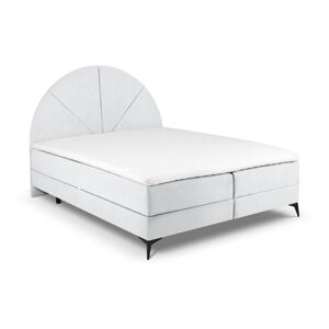 Svetlo šedá boxspring posteľ s úložným priestorom 160x200 cm Sunset - Cosmopolitan Design