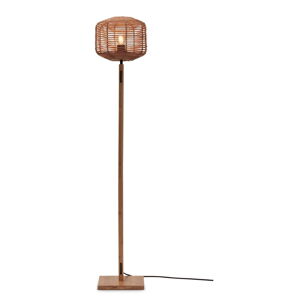 Stojacia lampa s ratanovým tienidlom v prírodnej farbe (výška 130 cm) Tanami – Good&Mojo