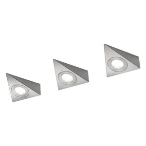 Kovové LED nástenné svietidlo v striebornej farbe (dĺžka 11 cm) Ecco - Trio
